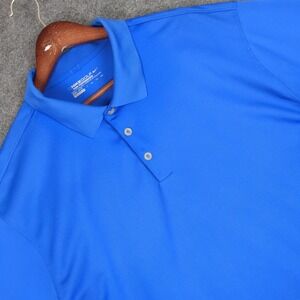 Nike Golf Tour Performance Dri Fit Polo Shirt Mens XXL Blue Short Sleeve